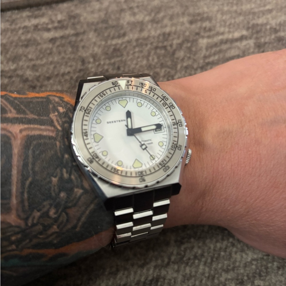 Silver Dive Watch